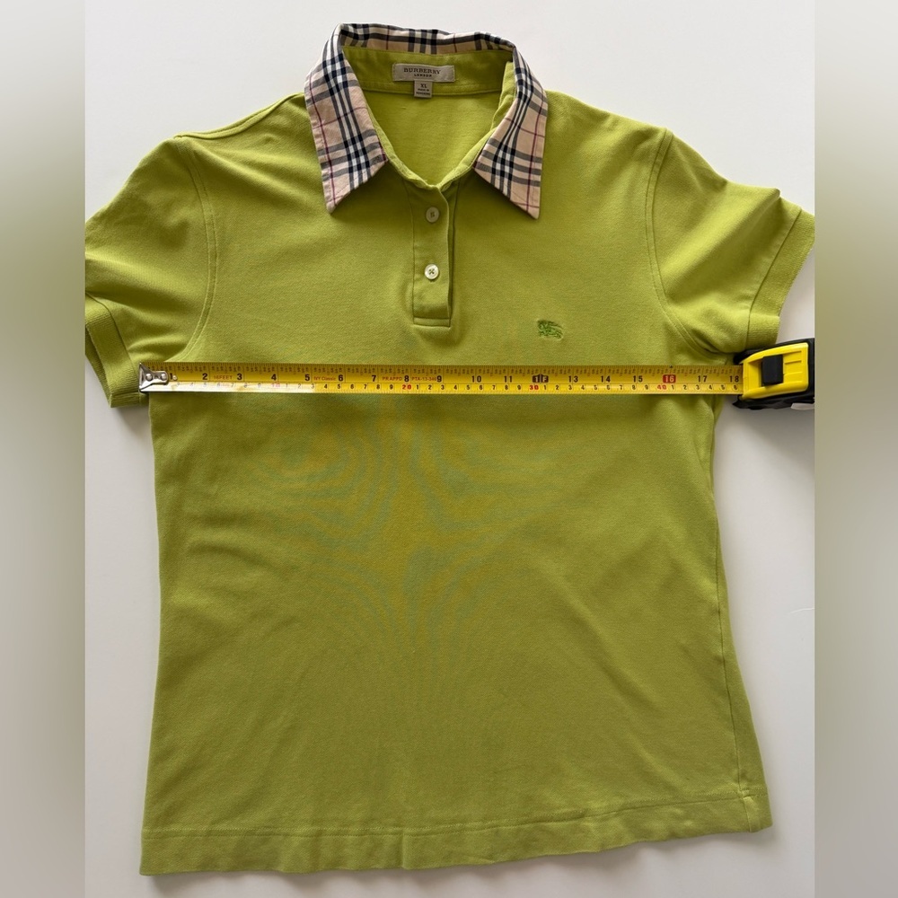 Burberry Check Collar Polo Shirt Size XL - Picture 3 of 7